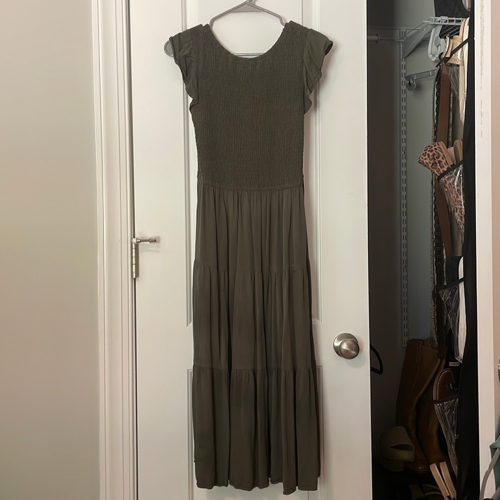 Green midi dress - Amazon